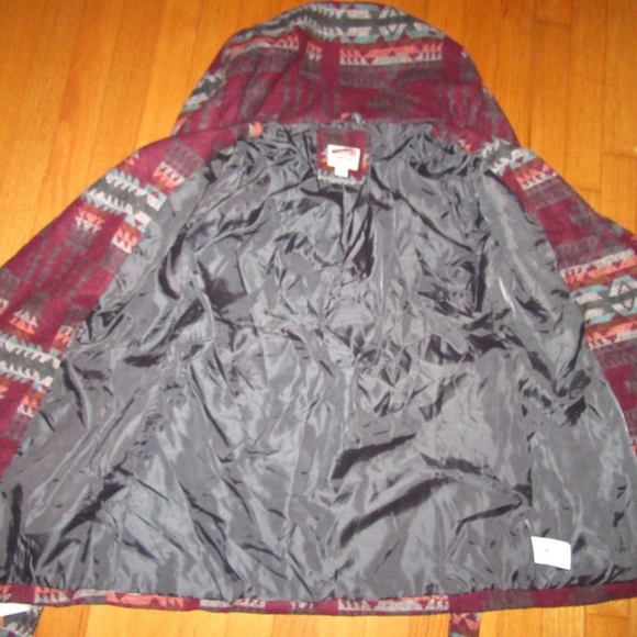 Mossimo Faux Wool Aztec/Tribal Wrap/Button Jacket - Picture 6 of 8